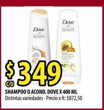 Punto Mayorista Shampoo o acond. dove oferta