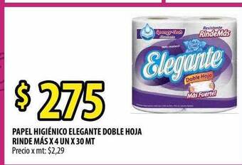 Punto Mayorista Papel higiénico elegante doble hoja rinde más oferta