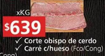Supermercados Aiello Corte obispo de cerdo carré c hueso oferta