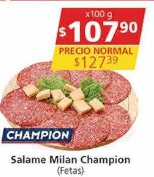 Supermercados Aiello Salame milan champion oferta