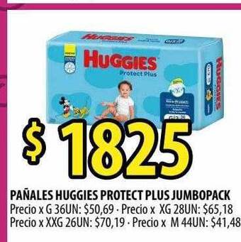 Punto Mayorista Pañales huggies protect plus jumbopack oferta