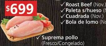 Supermercados Aiello Suprema pollo oferta