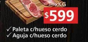 Supermercados Aiello Paleta c hueso cerdo aguja c hueso cerdo oferta