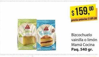 Supermercados Damesco Bizcochuelo vainilla o limón mamá cocina oferta