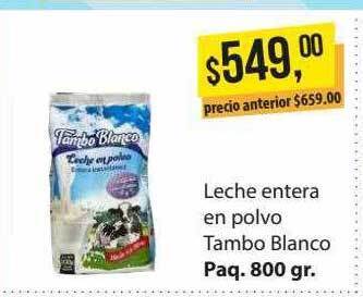 Supermercados Damesco Leche entera en polvo tambo blanco oferta