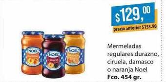 Supermercados Damesco Mermeladas regulares durazno, ciruela, damasco o naranja noel oferta