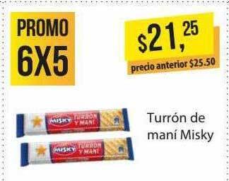 Supermercados Damesco Turrón de maní misky oferta