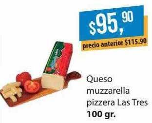 Supermercados Damesco Queso muzzarella pizzera las tres oferta