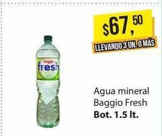 Supermercados Damesco Agua mineral baggio fresh oferta