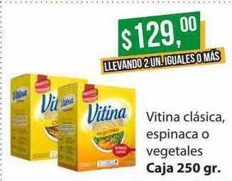 Supermercados Damesco Vitina clásica, espinaca o vegetales oferta