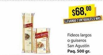 Supermercados Damesco Fideos largos o guiseros san agustín oferta