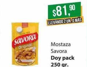 Supermercados Damesco Mostaza savora oferta