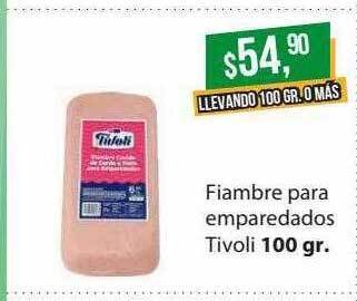 Supermercados Damesco Fiambre para emparedados tivoli oferta