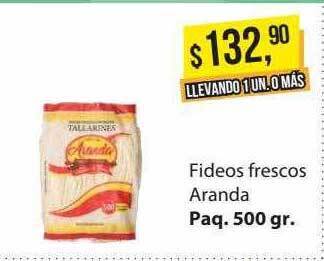 Supermercados Damesco Fideos frescos aranda oferta