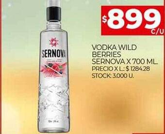 Supermercados DIA Vodka wild berries sernova oferta