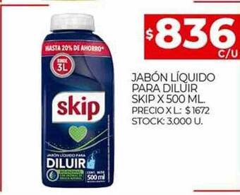 Supermercados DIA Jabón líquido para diluir skip oferta