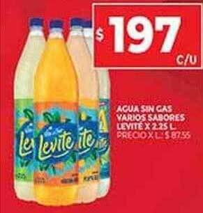 Supermercados DIA Agua sin gas varios sabores levité oferta