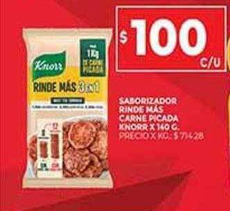 Supermercados DIA Saborizador rinde más carne picada knorr oferta