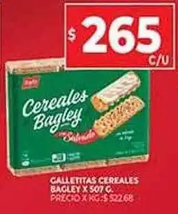Supermercados DIA Galletitas cereales bagley oferta
