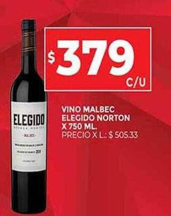 Supermercados DIA Vino malbec elegido norton oferta