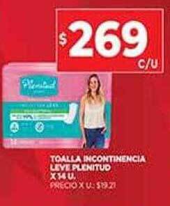 Supermercados DIA Toalla incontinencia leve plenitud oferta