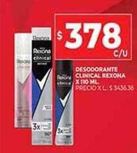 Supermercados DIA Desodorante clinical rexona oferta
