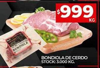 Supermercados DIA Bondiola de cerdo oferta