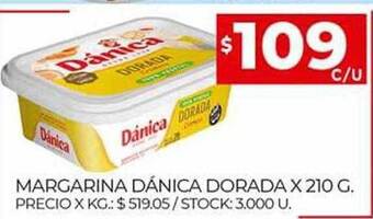 Supermercados DIA Margarina dánica dorada oferta