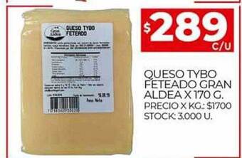 Supermercados DIA Queso tybo feteado gran aldea oferta