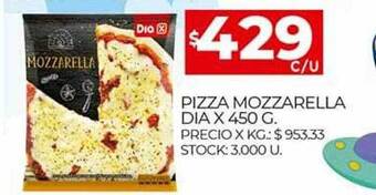 Supermercados DIA Pizza mozzarella oferta