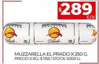 Supermercados DIA Muzzarella el prado oferta
