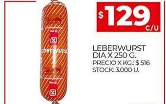 Supermercados DIA Leberwurst dia oferta
