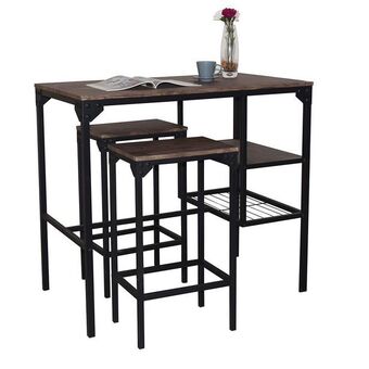Coto Set comedor home studio barra con banquetas industrial oferta
