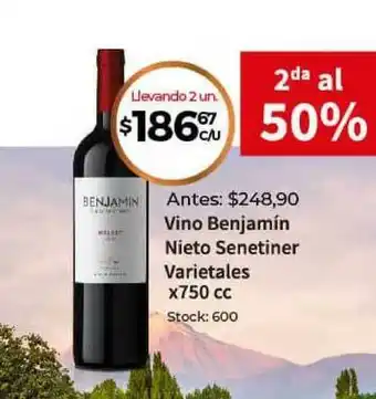 Benjamín Nieto Senetiner Vino x 750cc