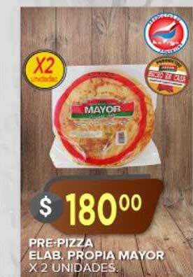 Supermercados Mayor Pre-pizza elab propia mayor oferta
