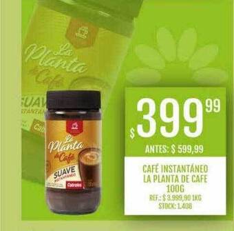 Supermercados Todo Café instantáneo la planta de cafe oferta