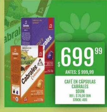 Supermercados Todo Café en cápsulas cabrales oferta