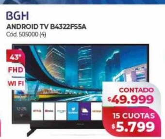 Naldo Lombardi Bgh android tv b4322fs5a oferta