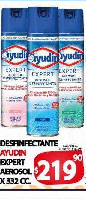 Supermercados Mariano Max Desinfectante ayudin expert aerosol oferta