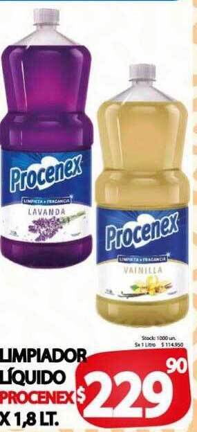 Supermercados Mariano Max Limpiador liquido procenex oferta