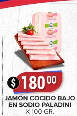 Supermercados Mayor Jamón cocido bajo en sodio paladini oferta