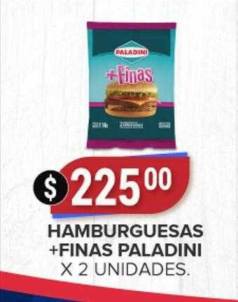 Supermercados Mayor Hamburguesas + finas paladini oferta