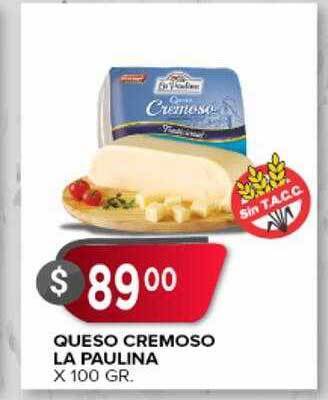 Supermercados Mayor Queso cremoso la paulina oferta