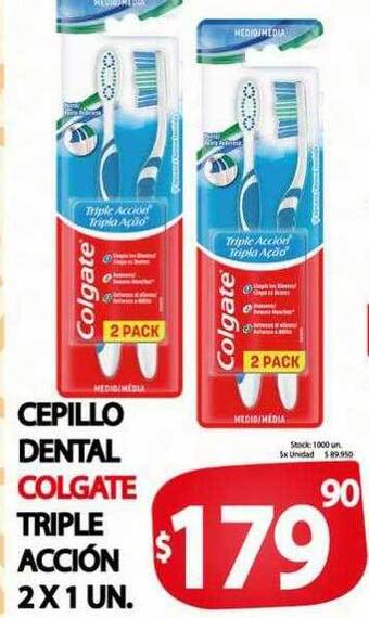 Supermercados Mariano Max Cepillo dental colgate triple acción oferta
