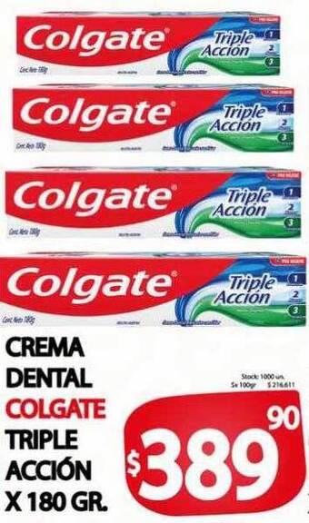 Supermercados Mariano Max Crema dental colgate triple acción oferta