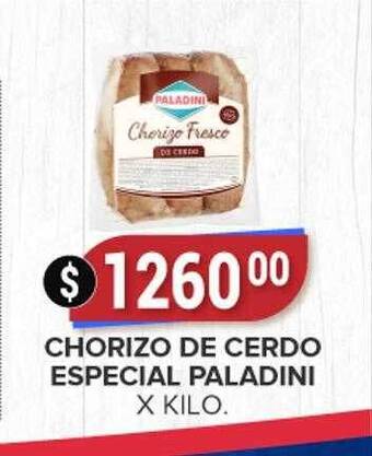 Supermercados Mayor Chorizo de cerdo especial paladini oferta