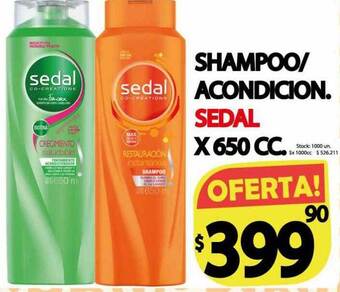 Supermercados Mariano Max Shampoo acondicion. sedal oferta
