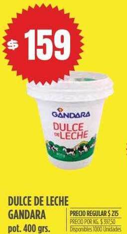 Supermercados Vea Dulce de leche gandara oferta