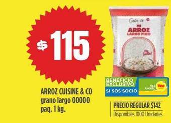 Supermercados Vea Arroz cuisine & co grano largo 00000 oferta