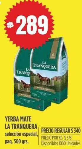 Supermercados Vea Yerba mate la tranquera oferta